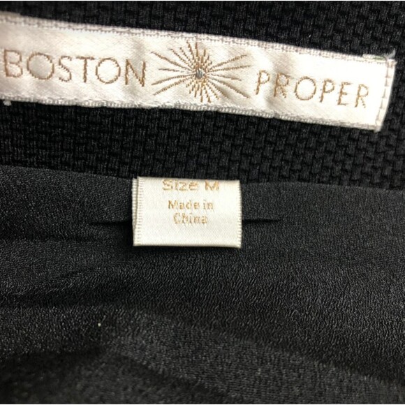 Vintage Boston Proper Women's Black High Low Skirt With Lace Hem Size Medium - Picture 5 of 10